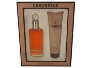 Lagerfeld by Karl Lagerfeld for Men 2 Pc Gift Set 3.3oz EDT Spray 5oz All Over Shower Gel