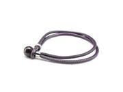 Wrap Bracelet with Faceted Garnet Beads on Genuine Purple Nappa Leather Strip Adjustale 7.0 8.0