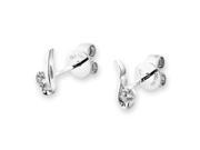18K White Gold Solitaire Diamond Stud Earrings 0.15 cttw G H Color SI1 SI2 Clarity