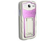 Qmadix Qm soss3whpk m Metalix Snapon Samsung Galaxy SIII Face Plate White pink