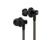 Aircom A3 AiRTUBE Radiation Free Active Stereo Magnetic Earbuds with In Line Mic 3.5mm Jack Black