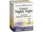 Traditional Medicinals Organic Fair Trade Certified Nighty Night Herbal Tea 16 Count Wrapped Tea Bags Pack of 6