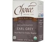 Choice Organic Decaf Earl Grey 16 Count Box Pack of 6