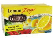 Celestial Seasonings 100% Natural Lemon Zinger Herbal Tea 20 ct