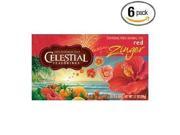 Celestial Seasonings Herb Tea Red Zinger 20 Count Tea Bags Pack of 6