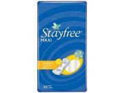 Stayfree Maxi Pads Deodorant Heavy Protection 24 Count Packages Pack of 8