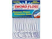 Sword Floss Regular Sword Floss Flossing Picks 40 Count Bags Pack of 12