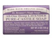 Pure Castile Bar Soap Lavender Dr. Bronner s 5 oz Bar