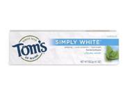 NEW Simply White Clean Mint Tom s Of Maine 4.7 oz Gel