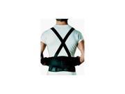 Sportaid Back Belt with Suspenders Black 26 Inches 36 Inches Small 1 ea