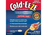 Cold Eeze Cold Remedy Sugar Free Lozenges Natural Honey Lemon Flavor 18 ct.