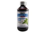 Zand Decongest Herbal Cough Syrup 8 Oz