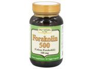 Only Natural Nutritional Veggie Capsules Forskolin 500 50 Count