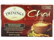 Twinings Decaf Chai 1.41 Ounce Pack of 6