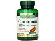 Nature s Bounty High Potency Cinnamon 2000mg Plus Chromium 400mcg 60 Count