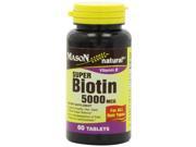 Mason Vitamins Super Biotin 5000 mcg 60 tablets Bottle