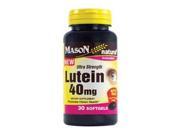 Mason Natural Lutein 40 Mg Ultra Strength Soft Gels 30 Ea