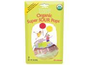 Yummy Earth Organic Super Sour Standup Lollipops 3 oz Case of 6