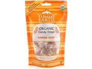 Yummy Earth Organic Candy Drops Ginger Zest 3.3 oz Case of 6 3.3 oz