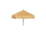 Palapa Tiki Umbrella 9 ft Natural Cream Patio Pole