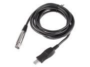 3M Microphone USB MIC Link Cable USB Male to XLR Female