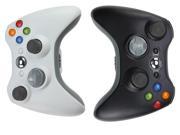 2 Packs New 2.4 GHz Wireless Remote Controllers for Xbox 360 – Black White