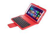 Removable Wireless Bluetooth V3.0 ABS Keyboard PU Leather Case for Samsung Galaxy note 8.0 – Red
