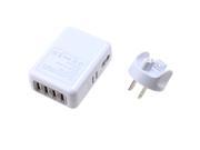 AGPtek Travel Plug Adapter with USB Charger for iPhone 5s 5 4s 4 iPad Mini 3 2 1 2A 4 USB Ports