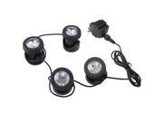 25w 200ma 4 Led Pond Light Set For Underwater Fountain Fish Pond Water Garden Multiple Color