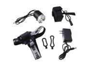 Waterproof 4000LM New 3x CREE XM L T6 LED Bike Bicycle Head Light Headlamp 4x18650 battery Charger D0078