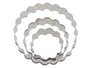 3pcs Carnation Shapes Metal Cookie Cutters Classics Graphic Pattern Cake Mold Pastry Cutter