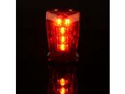 Cycling Laser Tail Light 5LED Waterproof Super Bright bike Safety warning Light with Parallel Beam Rear Decor Lamp