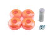 Blank Pro Skateboard 52mm Color Orange Wheels ABEC 7 Speedy Rated Color Bearings Bearing Spacers