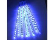 11.8 inch 8 Tube 144 LEDs Meteor Shower Rain Lights Waterproof String Light for Wedding Party Halloween Christmas Xmas Decoration Tree – Blue