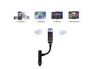 AGPtek Wireless Bluetooth FM Transmitter with Car Charger Adapter Cigarette Lighter for iPhone 6 Plus iPhone5 5S Samsung Galaxy S5 S4
