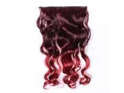 26 Enstyle Supreme Neon Tangle Curly 100% Human Color Hair Extension Ponytail Red