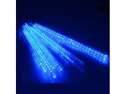 19.6 inch 8 Tube 144 LEDs Meteor Shower Rain Lights Waterproof String Light Decoration – Blue