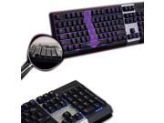 AGPtek Multimedia LED Illuminated 3 Color Backlight Backlit Adjustable Gaming Game USB Wired Keyboard