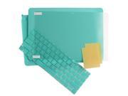 3in1 Rubberized Hard Case Laptop Shell Keyboard Skin Screen Protector for Apple the New Macbook 12? [2015 Release] Retina Display Turquoise