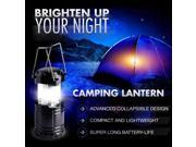 LED Collapses Lantern Camping Lantern Outdoor Folding Lamp for Hiking Camping Emergencies Hurricanes Lightweight Water Resistant Black