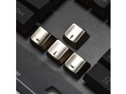 New Keyset Zinc Transparent Up Down Left Right 4 Key Caps MX Keycap for Metal Mechanical Keyboard