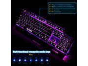 New SADES Blademail 3 LED Red Blue Purple PC Gaming Keyboard 19 non conflict keys Metal Material White