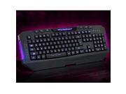 New AGPtek USB Wired Blue Red Purple LED Illuminated Backlight Gaming Keyboard for Desktop PC Laptop Shortcut Keys Multimedia