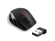 AGPtek® 2.4Ghz Wireless Mobile Optical Mouse With Six Function Key 3 DPI Levels USB Wireless Receiver – Black