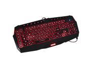 USB Gaming Keyboard Wired LED Adjustable 3 Colors Backlit Backlight Mechanical Gaming Keyboard with 6 Macro Keys G key keys for Win7 8 Vista XP OSX