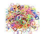 600PCS Colorful Silicone LOOM BANDS 25 S Clips Refill Kit Rainbow LOOM Bracelets latex free