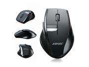 Wireless Mouse AGPtek® 2.4Ghz Wireless Mobile Optical Mouse With Six Function Key 3 DPI Levels USB Wireless Receiver 18 month Warranty– Black