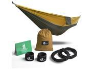 Camping Hammock Ultralight Portable Nylon Hammock for Backpacking Travel Beach Yard Forest. Hammock Straps Steel Carabiners Included