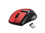 Wireless Mouse AGPtek® 2.4Ghz Wireless Mobile Optical Mouse With Six Function Key 3 DPI Levels Storable Wireless Receiver Burnning Red 18 month Warranty