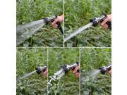 8 Pattern Adjustable Garden Hose Iron Nozzle Sprayer Water Gun Black 7.48 in x5.9 in x 2.6 in